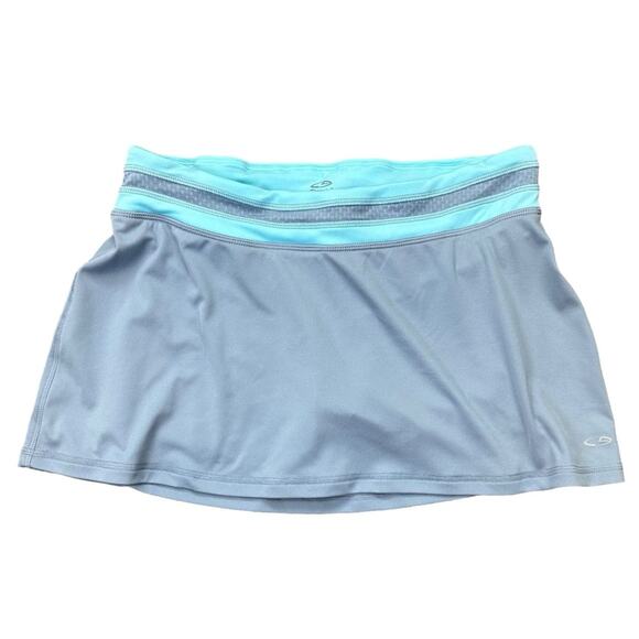 C9 Champion Duo Dry Athletic Skort Gray Blue Size Medium Tennis Yoga Running - Picture 1 of 6